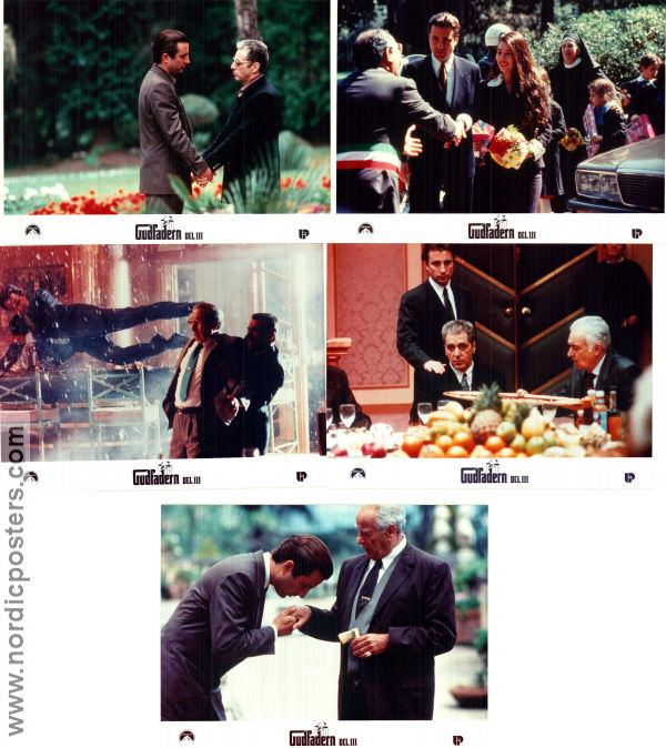 The Godfather: Part 3 1990 lobby card set Al Pacino Diane Keaton Andy Garcia Francis Ford Coppola Mafia