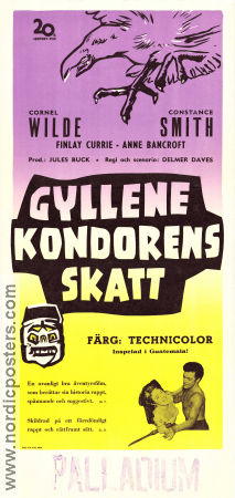 Treasure of the Golden Condor 1953 movie poster Cornel Wilde Constance Smith Finlay Currie Otto Preminger