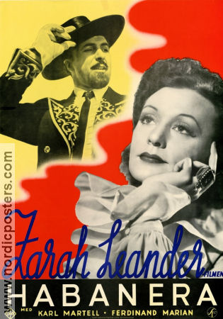 La Habanera 1937 movie poster Zarah Leander Ferdinand Marian Douglas Sirk