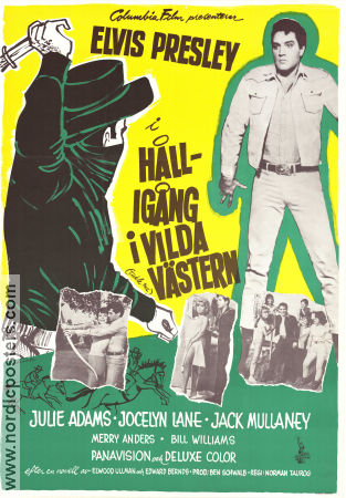 Håll-igång i Vilda Västern 1965 poster Elvis Presley Julie Adams Jocelyn Lane Norman Taurog Musikaler