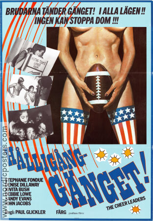 The Cheerleaders 1973 movie poster Stephanie Fondue Denise Dillaway Jovita Bush Paul Glickler Sports