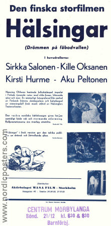 Unelma karjamajalla 1940 movie poster Sirkka Salonen Olga Tainio Kaarlo Oksanen Teuvo Tulio Finland