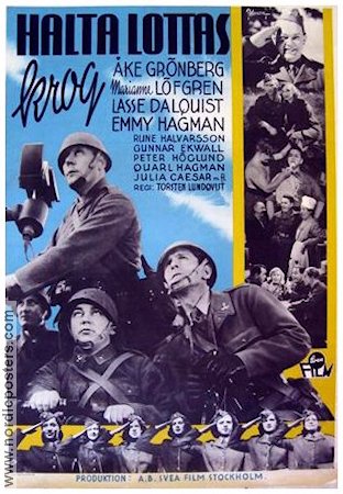 Halta Lottas krog 1942 movie poster Åke Grönberg Marianne Löfgren Lasse Dahlquist Torsten Lundqvist