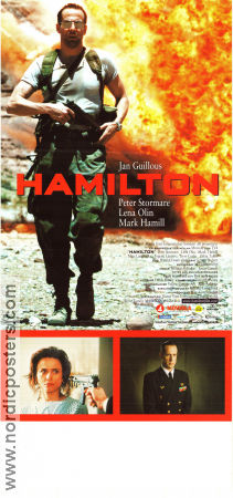 Hamilton 1998 poster Peter Stormare Lena Olin Mark Hamill Thomas Hedengran Harald Zwart Text: Jan Guillou Hitta mer: Hamilton