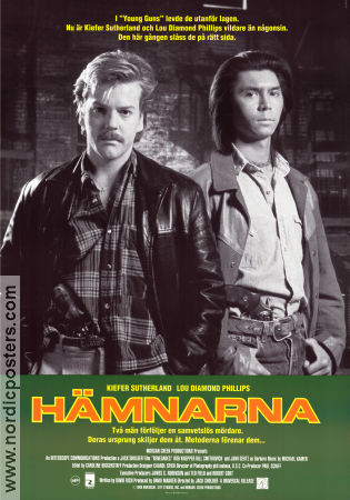 Hämnarna 1989 poster Kiefer Sutherland Lou Diamond Phillips Jami Gertz Jack Sholder Poliser