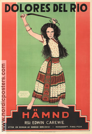 Revenge 1928 movie poster Dolores del Rio James A Marcus Edwin Carewe