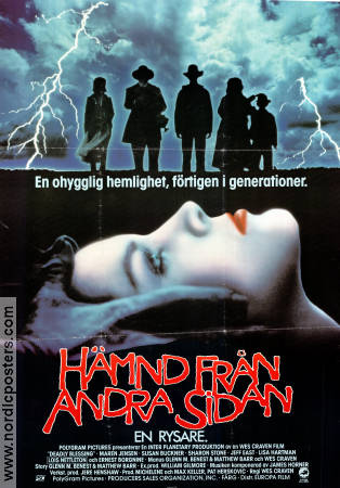 Hämnd från andra sidan 1982 poster Maren Jensen Sharon Stone Susan Buckner Wes Craven