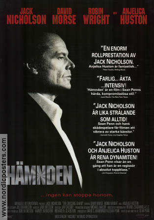 The Crossing Guard 1995 movie poster Jack Nicholson David Morse Anjelica Huston Sean Penn