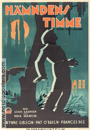The Strange Case of Clara Deane 1932 movie poster Wynne Gibson Pat O´Brien Louis J Gasnier