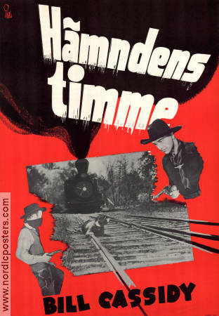 Hämndens timme 1940 poster Bill Cassidy Tåg