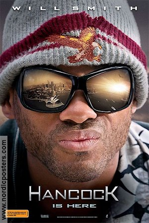 Hancock 2008 movie poster Will Smith Charlize Theron Jason Bateman Peter Berg Glasses