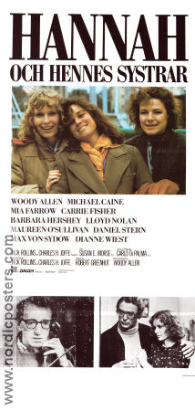 Hannah and Her Sisters 1986 poster Mia Farrow Woody Allen