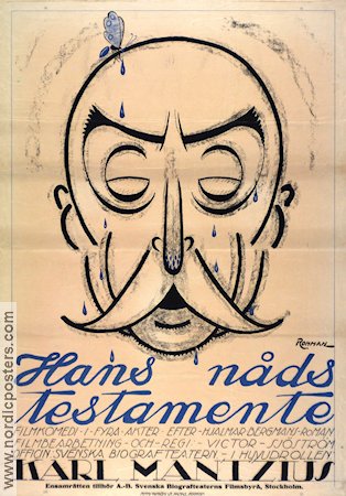 Hans nåds testamente 1919 movie poster Karl Mantizus Victor Sjöström