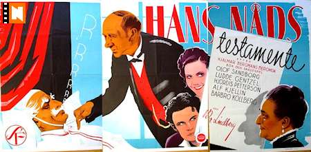 Hans nåds testamente 1940 movie poster Olof Sandborg Barbro Kollberg Hjördis Petterson Ludde Gentzel Per Lindberg