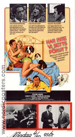 Har inte vi setts förut? 1980 poster Goldie Hawn Chevy Chase Charles Grodin Jay Sandrich Text: Neil Simon Hundar