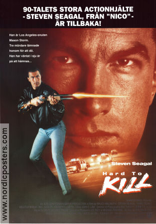 Hard to Kill 1990 movie poster Steven Seagal Kelly LeBrock William Sadler Bruce Malmuth