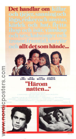 About Last Night 1986 movie poster Rob Lowe Demi Moore James Belushi Edward Zwick