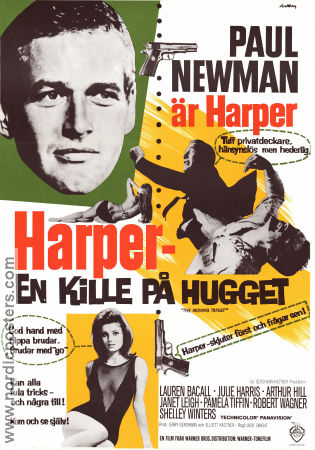 Harper 1966 movie poster Paul Newman Lauren Bacall Julie Harris Jack Smight