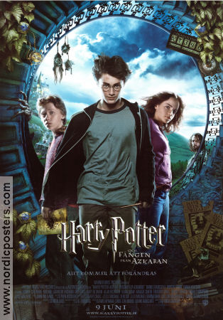 Harry Potter and the Prisoner of Azkaban 2004 movie poster Daniel Radcliffe Emma Watson Rupert Grint Gary Oldman Alan Rickman Emma Thompson Maggie Smith Alfonso Cuaron Writer: J K Rowling