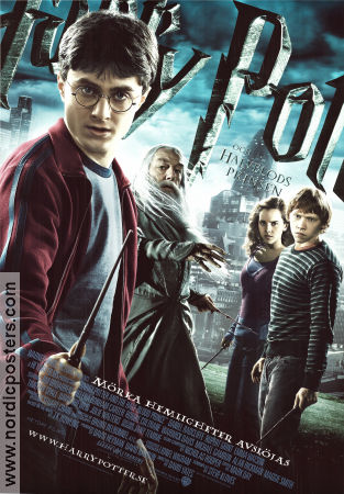 Harry Potter and the Half-Blood Prince 2009 movie poster Daniel Radcliffe Emma Watson Rupert Grint David Yates
