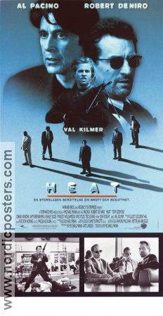 Heat 1995 movie poster Al Pacino Val Kilmer Robert De Niro Jon Voight Michael Mann