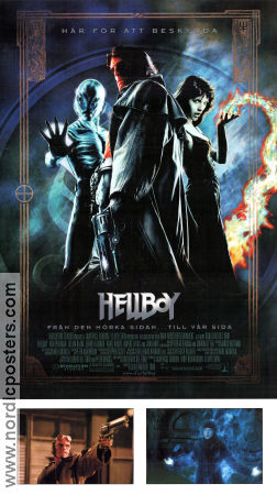 Hellboy 2004 movie poster Ron Perlman Doug Jones Selma Blair Guillermo del Toro From comics