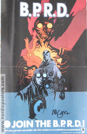 Hellboy BPRD Signed 2010 poster Find more: Comics Poster artwork: Mike Mignola