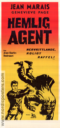 L´honorabale Stanislas agent secret 1963 movie poster Jean Marais Genevieve Page Maurice Teynac Jean-Charles Dudrumet Agents