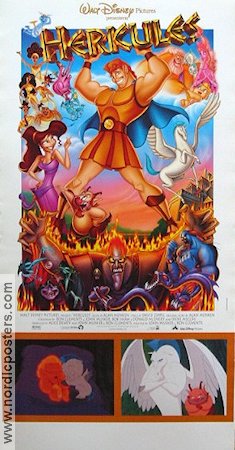 Hercules 1997 movie poster Tate Donovan Ron Clements Sword and sandal Find more: Greece Animation