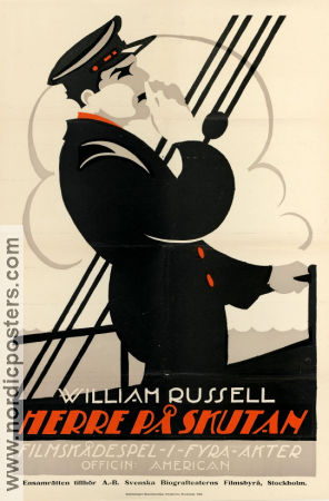 The Sea Master 1917 movie poster William Russell Francelia Billington Edward Sloman