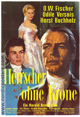 Herrscher ohne Krone 1957 movie poster OW Fischer Horst Buchholz Harald Braun