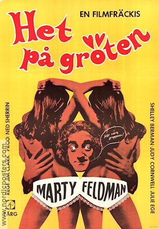 Het på gröten 1970 poster Marty Feldman Judy Cornwell Jim Clark Damer