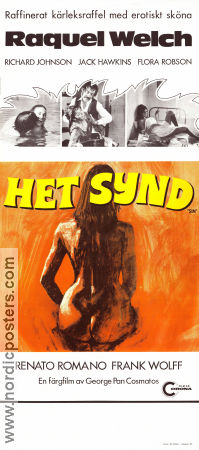 Het synd 1971 poster Raquel Welch Richard Johnson Jack Hawkins George P Cosmatos