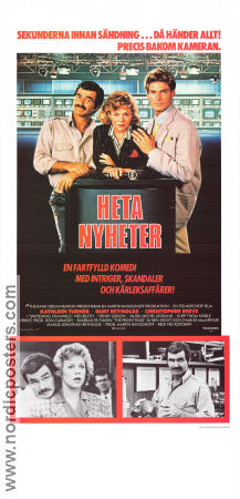 Switching Channels 1988 movie poster Kathleen Turner Burt Reynolds Christopher Reeve Ted Kotcheff