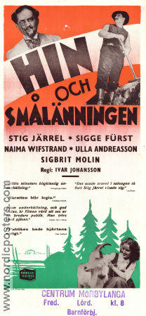 Hin och Smålänningen 1949 movie poster Stig Järrel Sigge Fürst Naima Wifstrand Ulla Andreasson Ivar Johansson Religion