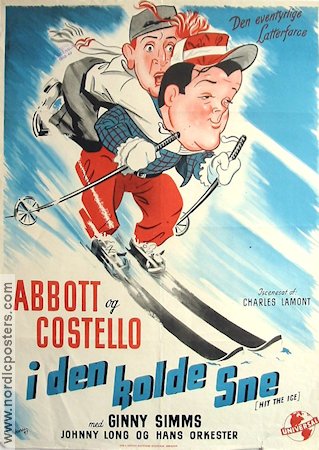 Hit the Ice 1948 movie poster Abbott and Costello Winter sports
