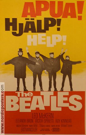Help! 1965 movie poster Beatles Richard Lester Poster from: Finland Rock and pop