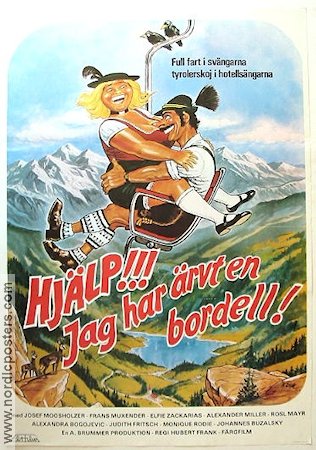 Hjälp jag har ärvt en bordell 1982 movie poster Hubert Frank Mountains