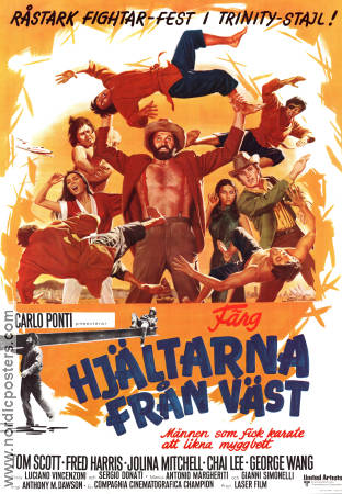 Hjältarna från väst 1973 poster Alberto Terracina Fernando Bilbao Jolina Collins Antonio Margheriti