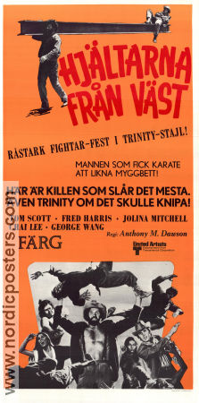 Hjältarna från väst 1973 poster Alberto Terracina Fernando Bilbao Jolina Collins Antonio Margheriti