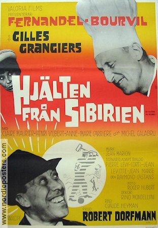 La cuisine au beurre 1964 movie poster Fernandel Bourvil Food and drink