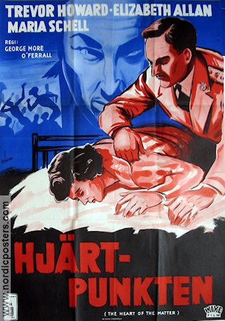 The Heart of the Matter 1954 movie poster Trevor Howard