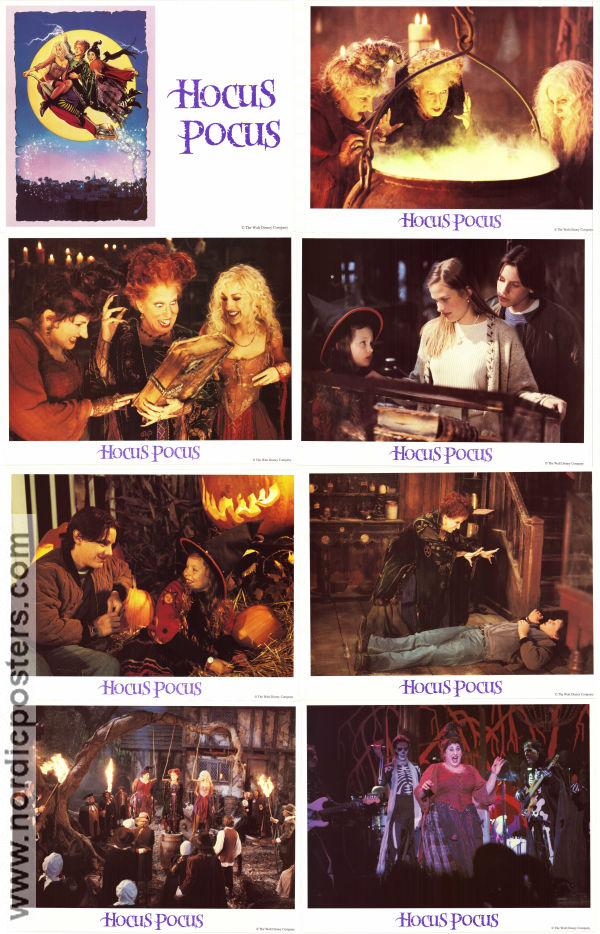 Hocus Pocus 1993 lobby card set Bette Midler Sarah Jessica Parker Kathy Najimy Kenny Ortega