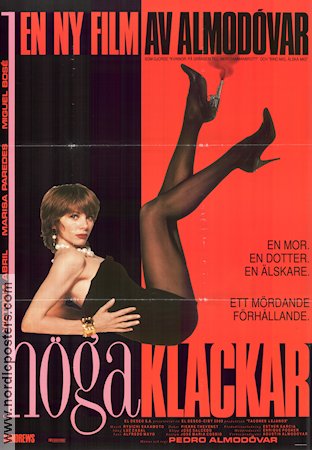 Höga klackar 1991 poster Victoria Abril Pedro Almodovar Spanien