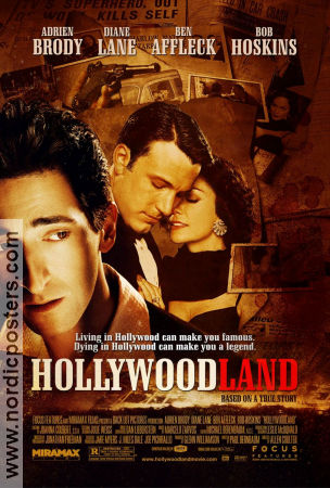 Hollywoodland 2006 poster Adrien Brody Ben Affleck Diane Lane Allen Coulter