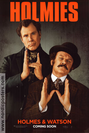 Holmes and Watson 2018 movie poster Will Ferrell John C Reilly Ralph Fiennes Etan Cohen Police and thieves