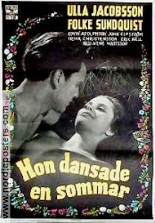 One Summer of Happiness 1951 movie poster Ulla Jacobsson Folke Sundquist Arne Mattsson