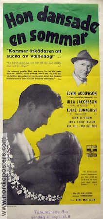 One Summer of Happiness 1951 movie poster Ulla Jacobsson Folke Sundquist Arne Mattsson