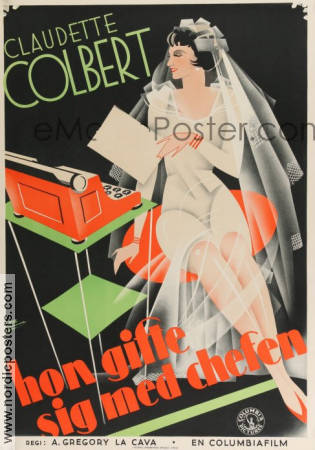 She Married Her Boss 1935 movie poster Claudette Colbert