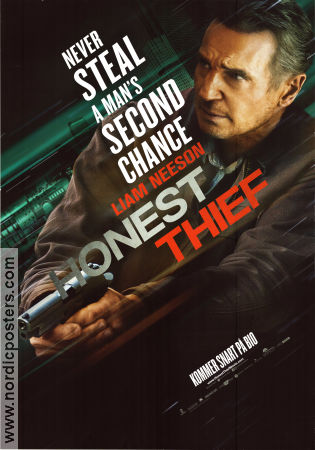 Honest Thief 2020 movie poster Liam Neeson Kate Walsh Jai Courtney Mark Williams Police and thieves